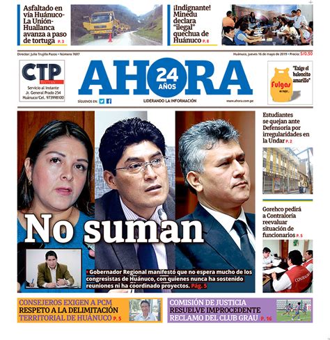 Edición Digital Diario Ahora 16 05 19 Diario Ahora