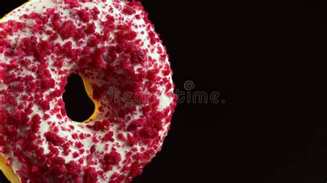 Pink Glazed Donut Stock Video Video Of Background Nutrition 195796589