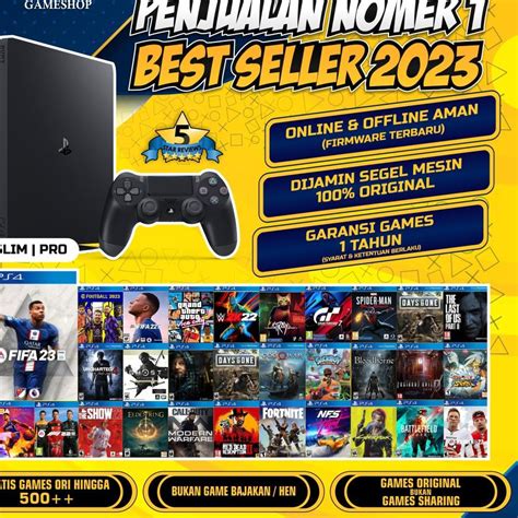 Jual AFI615 PLAYSTATION 4 PS4 FAT SLIM PRO HDD 500GB 1TB BONUS