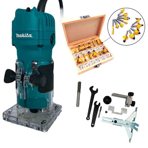 Kit Tupia Mm W Makita E Jogo De Fresas Para Madeira Mm Nkf