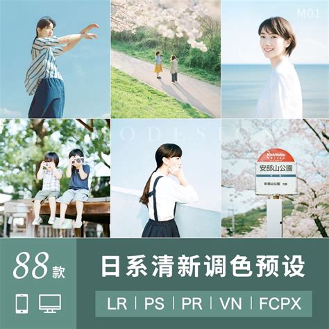 【lr色調】 日系小清新預設ps人像lightroom潑辣修圖pr達芬奇調色lut濾鏡vn 蝦皮購物