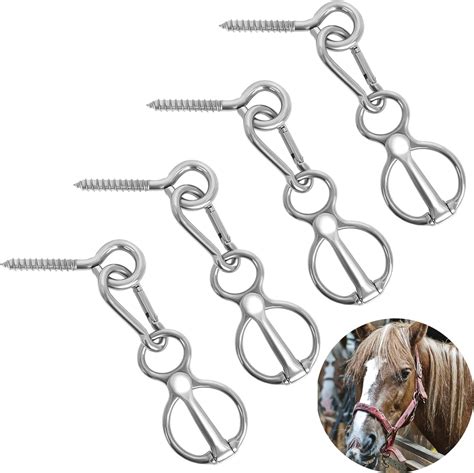 Horse Tie Ring 4 Sets Horse Tack And Supplies Stainless