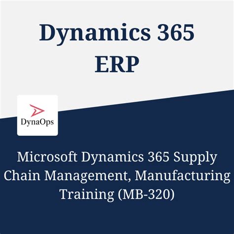 Microsoft Dynamics 365 Supply Chain Management Manufacturing Training