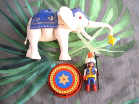 Playmobil Vintage Circus Cirque Elephant Blanc Et Cornac Eur