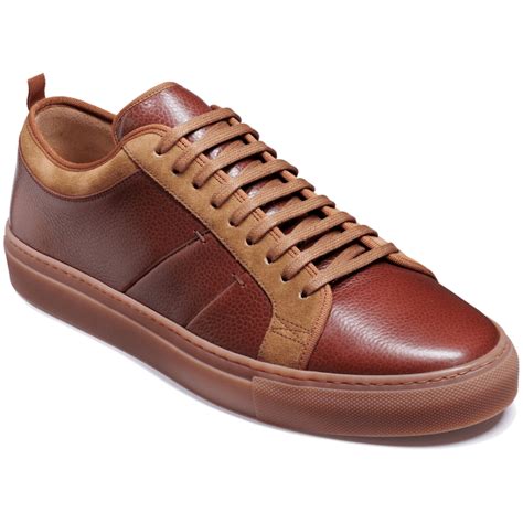 Mens Greg Brown Graintan Suede Leather Trainers Mens From Marshall Shoes Uk