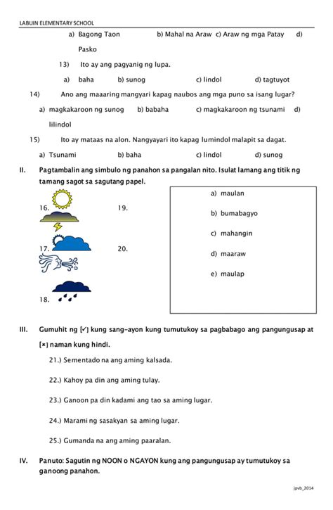 Second Periodic Test Grade 2 Pdf