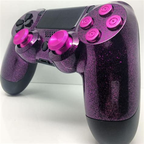 High Glitter Purple With Pink Bullet Buttons And Sticks Ps4