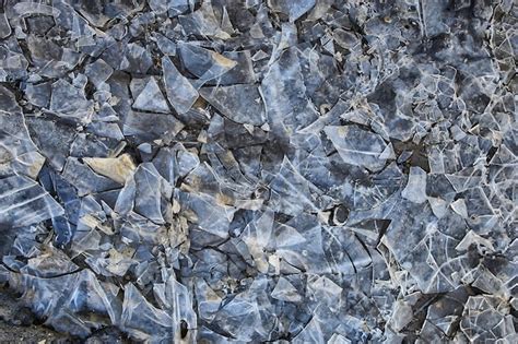 Premium Photo Crushed Ice Glass Cracks Background Abstract Seasonal Background Pieces Of Ice