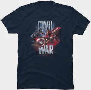 Marvel Captain America And Iron Man Civil War T Shirt