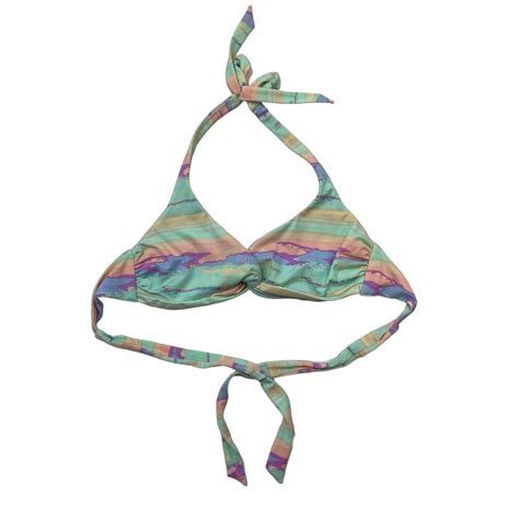 Victorias Secret Knotted Bikini Top Womens M Medium H… Gem