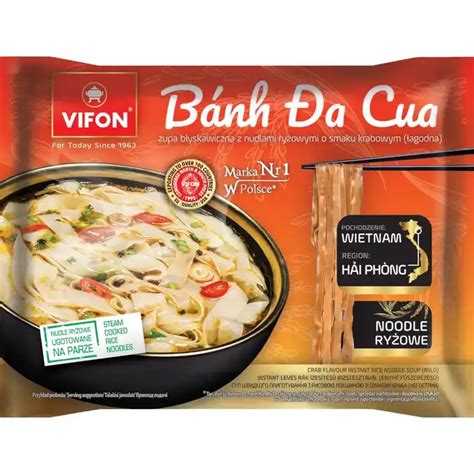 Vifon Banh Da Cua Zupa Z Nudlami Ry Owymi O Smaku Krabowym G