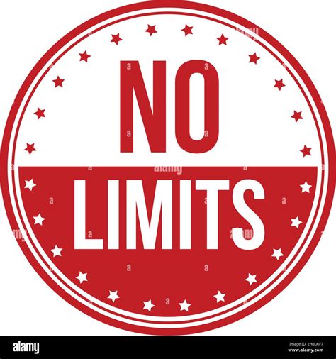 No Limits Rubber Stamp Red No Limits Rubber Grunge Stamp Seal Vector