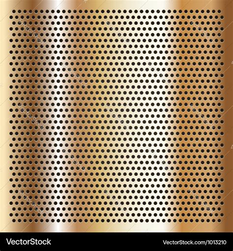 Gold Background Perforated Sheet Royalty Free Vector Image