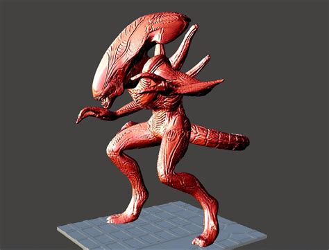 Berserker Xenomorph Hybrid Avp Evolution Predalien Stl Hi Poly D Model