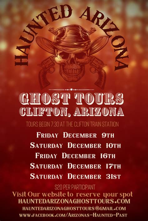 December 2022 Ghost Tour Dates Haunted Arizona Ghost Tours