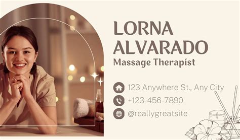 Page 2 Free Printable Massage Therapist Business Cards Canva