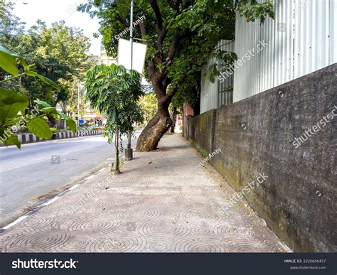 Indian City Empty Street Walkway No Stock Photo Shutterstock