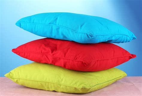 Premium Photo Pillows On Blue Background