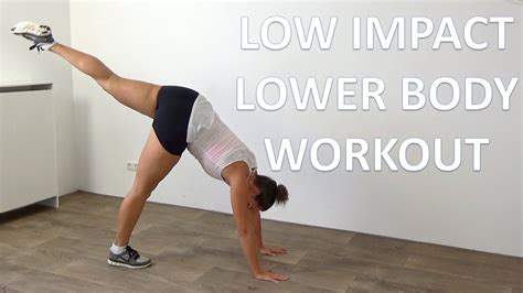 20 Minute Low Impact Workout For Lower Body Youtube