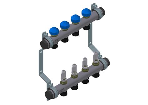 Коллекторная группа - Чертежи, 3D Модели, Проекты, Теплоснабжение