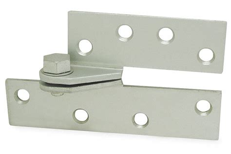 Grainger Approved Pivot Hinge With Holes Zinc Finish Square Corners 6 12 In X 6 12 In