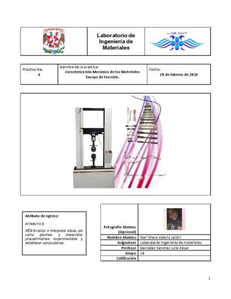 P Lab Materiales Neri Laboratorio De Ingenier A De Materiales