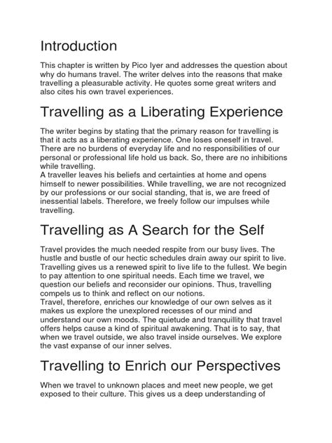 Why We Travel Pdf Self Realization Self