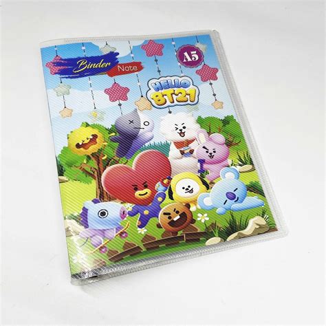 BINDER BTS BT21 BAGTAN ARMY SERIES UKURAN A5 BINDER BUKU ANAK