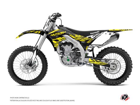 Kawasaki Kxf Dirt Bike Eraser Fluo Graphic Kit Yellow Kutvek Kit