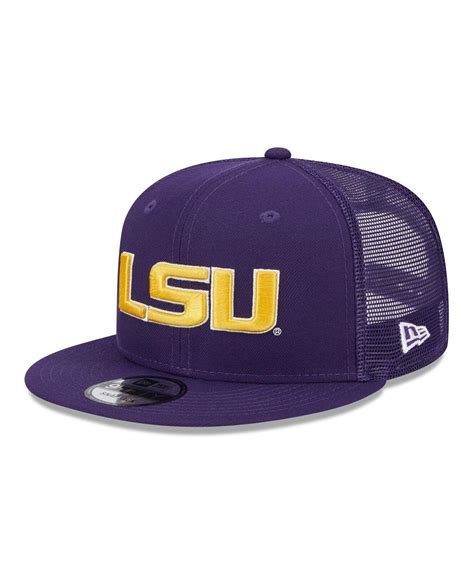 Ktz Purple Lsu Tigers Classic 9fifty Trucker Snapback Hat In Blue For