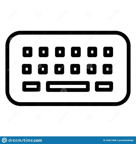 Teclado De Ordenador Icono De Vector Aislado Totalmente Editable Ilustración Del Vector