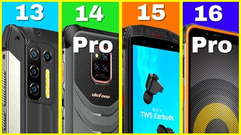 Ulefone Power Armor 13 Vs Power Armor 14 Pro Vs Armor 15 Vs Power Armor