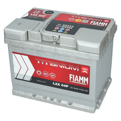 Autobatterie 12V 64Ah 610A EN Fiamm Titanium PRO Starterbatterie L2X64P