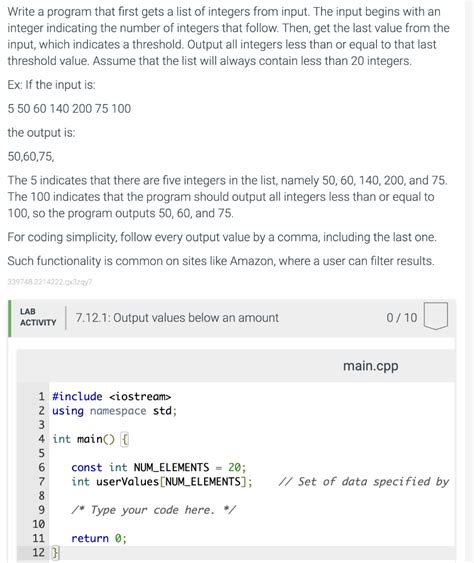 Solved Write A Program That First Gets A List Of Integers