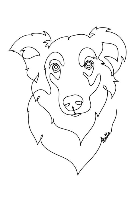 Dog Tattoo Custom Dog Portrait Dog Line Drawing Artofit