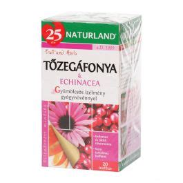 NATURLAND gyümölcstea Tőzegáfonyával és echinaceával 20x2g BENU