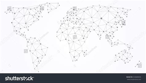 Polygonal World Map Stock Vector Royalty Free 533680693 Shutterstock