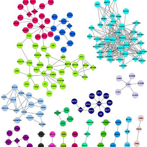 Proteinprotein Interaction Network Of Upregulated Genes And Linker