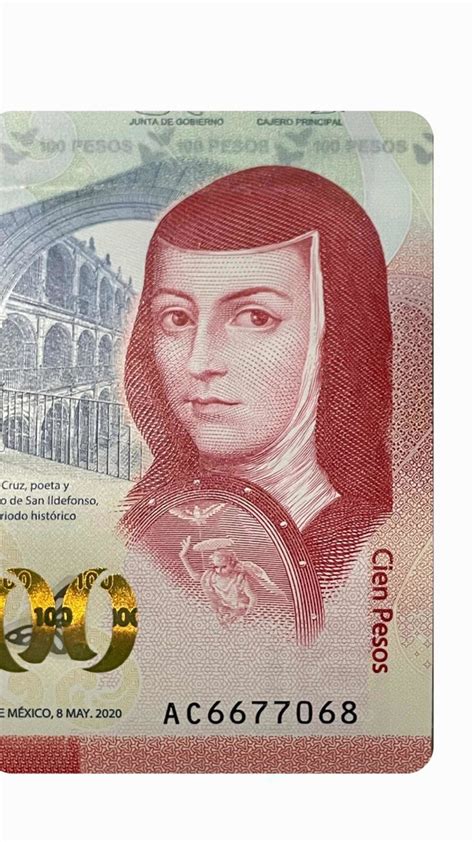 Nuevo Billete De Colección sor Juana 100 Serie Ac Mercado Libre