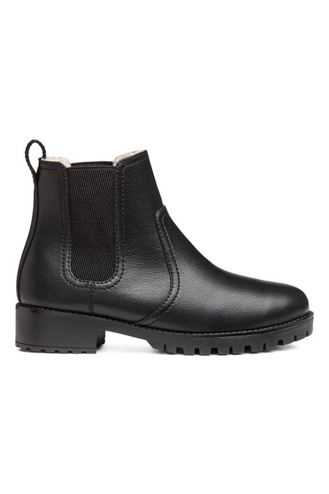 Warm Lined Chelsea Boots Black Women Handm Us