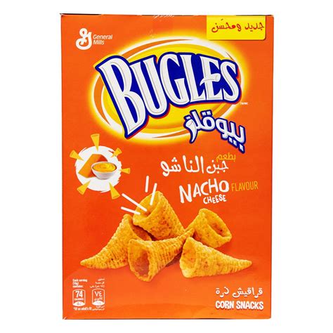 Bugles Nacho Cheese Corn Snack 12 X 15g Online At Best Price Corn Based Bags Lulu Ksa Price