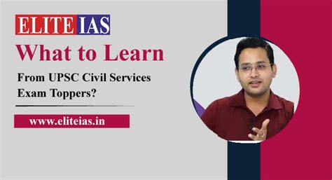 What To Learn From Upsc Civil Services Exam Toppers