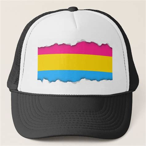 Pansexual Pride Flag Trucker Hat Zazzle Pansexual Pride Pansexual