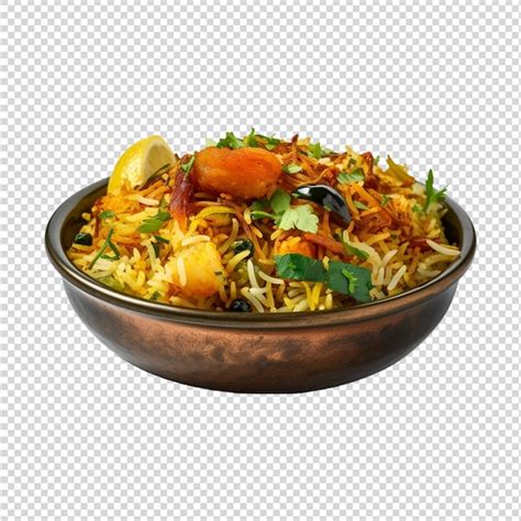 Premium Psd Briyani Isolated On White Background