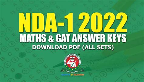 Nda Maths Gat Answer Key Centurion Defence Academy