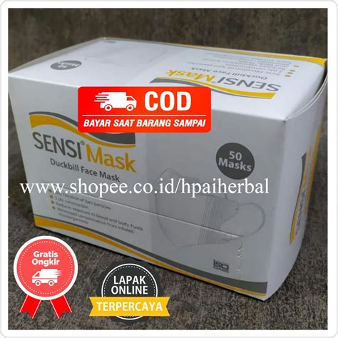 Jual Masker Sensi Duckbill Isi Pcs Box Indonesia Shopee Indonesia