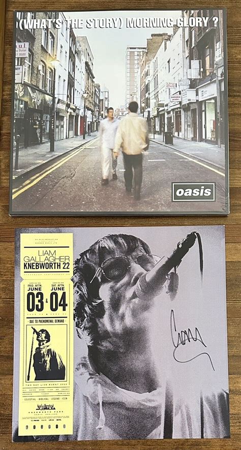 Liam Gallagher Oasis Whats The Story Glory 2lp And Signed Picture