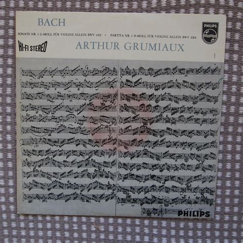 Popsike Arthur Grumiaux Bach Solo Violin Philips Hi Fi Stereo