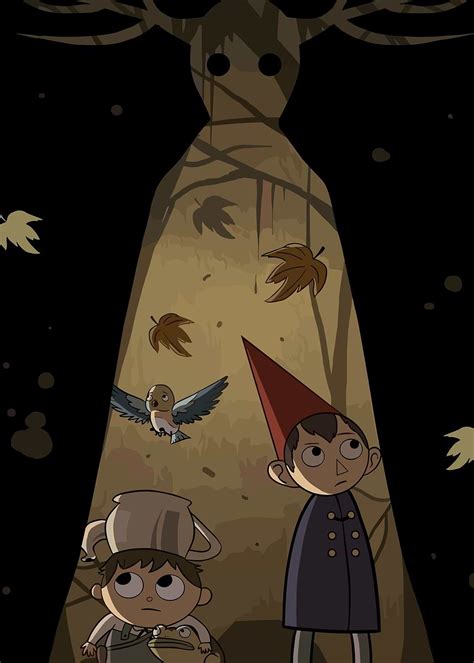 'Over the Garden Wall Cartoon Scene' Poster, picture, metal print