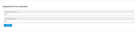 Magnitude of Force Calculator - Calculator Academy